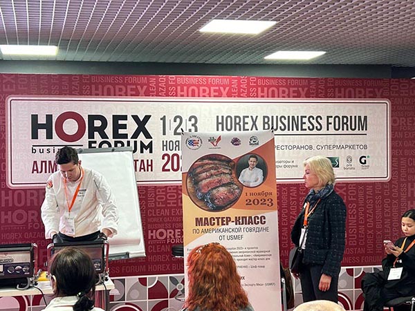 A master class on American marble beef was held at FoodExpo Qazaqstan 2023 in Almaty